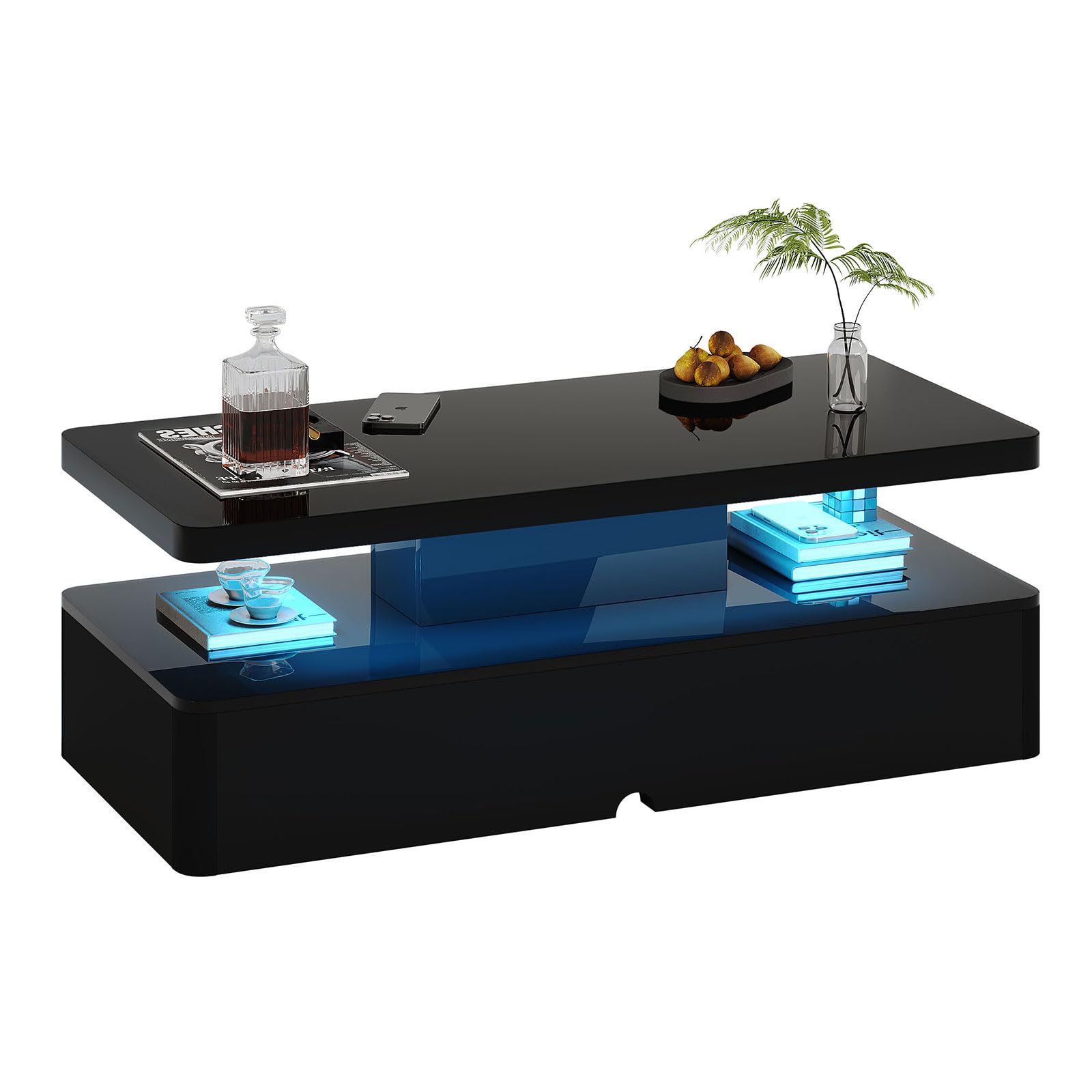 LED Coffee Table with Storage
