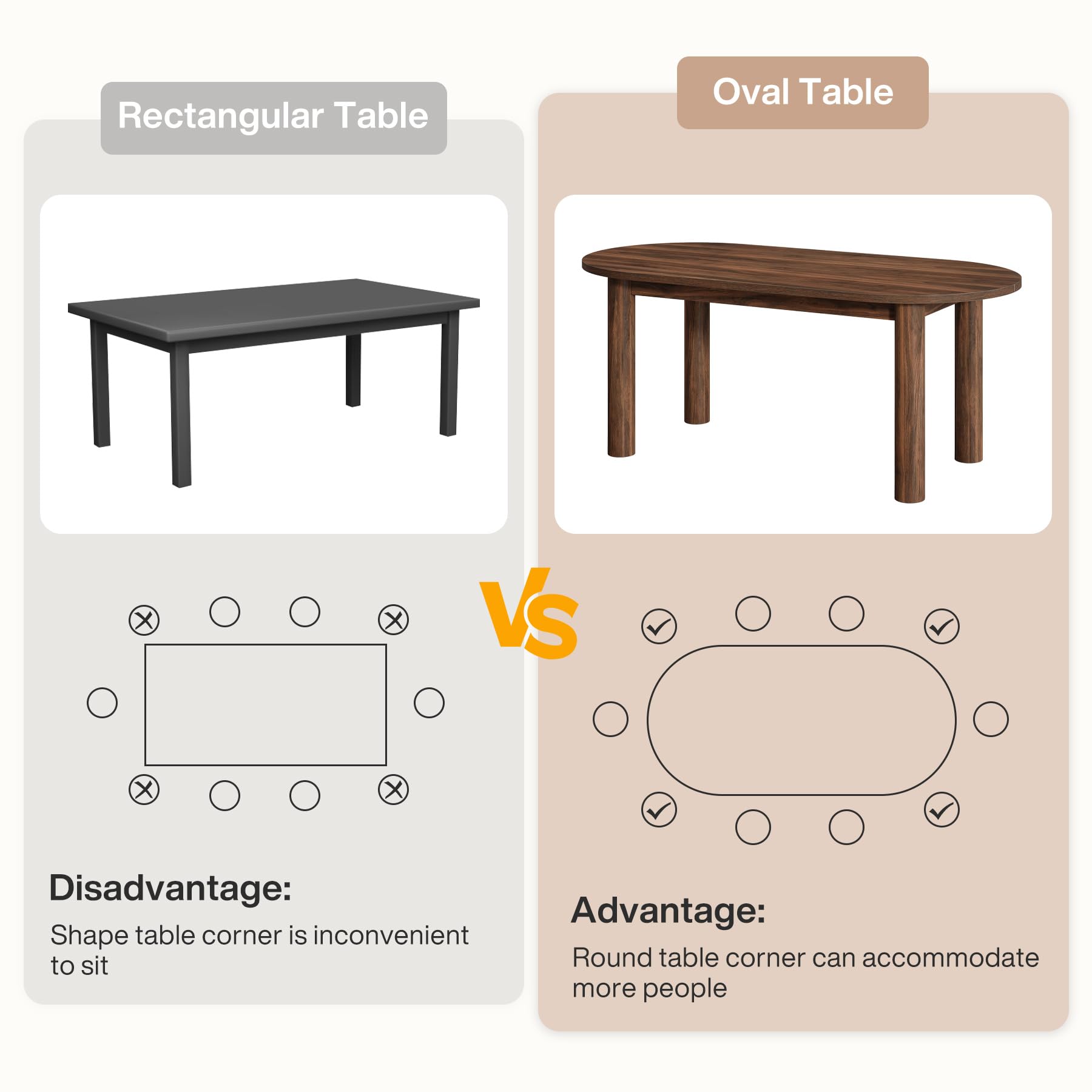 Oval Conference Table 63 Inch Walnut