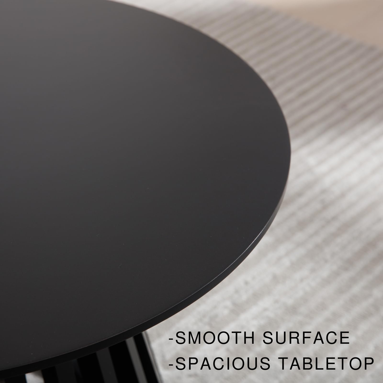 Round Bar Table 43.5" High with Geometric Base