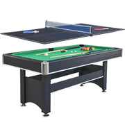 2-in-1 Pool and Table Tennis Game Table 6-Foot