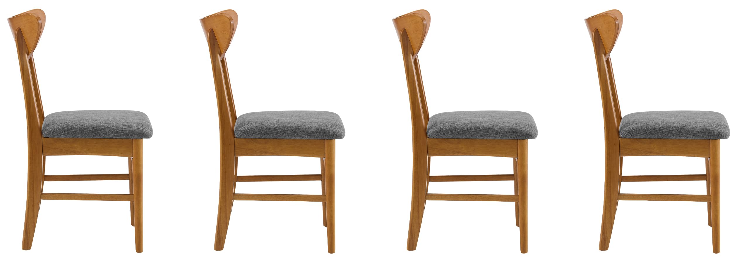 Landon Mid Century Modern Wood Dining Chairs Set of 4