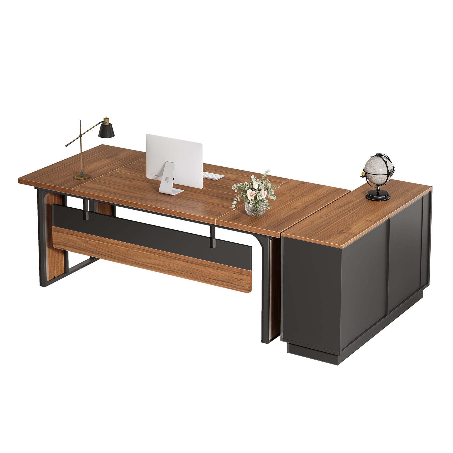 63" Executive Desk with Privacy Panel