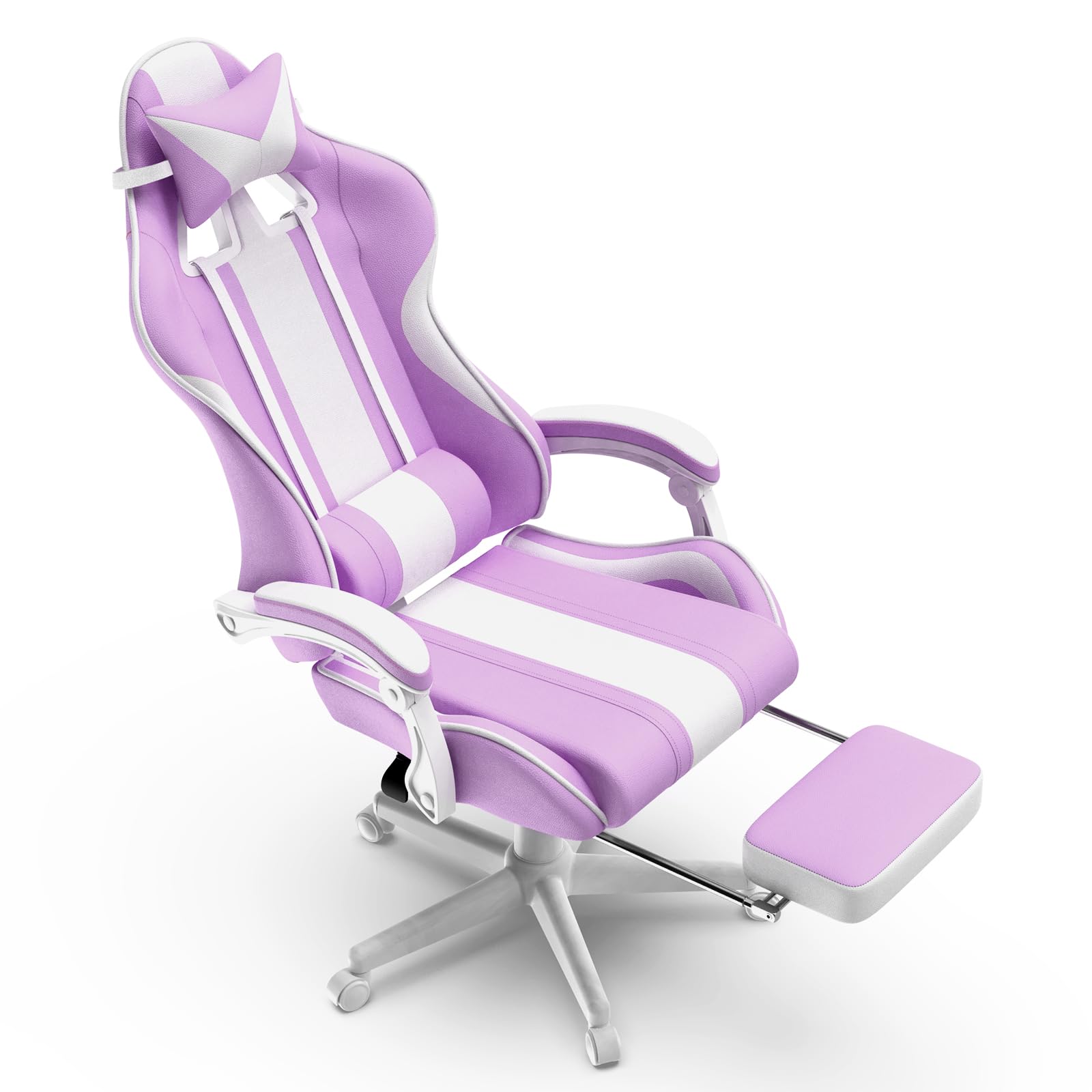 Ergonomic Gaming Chair Light Purple