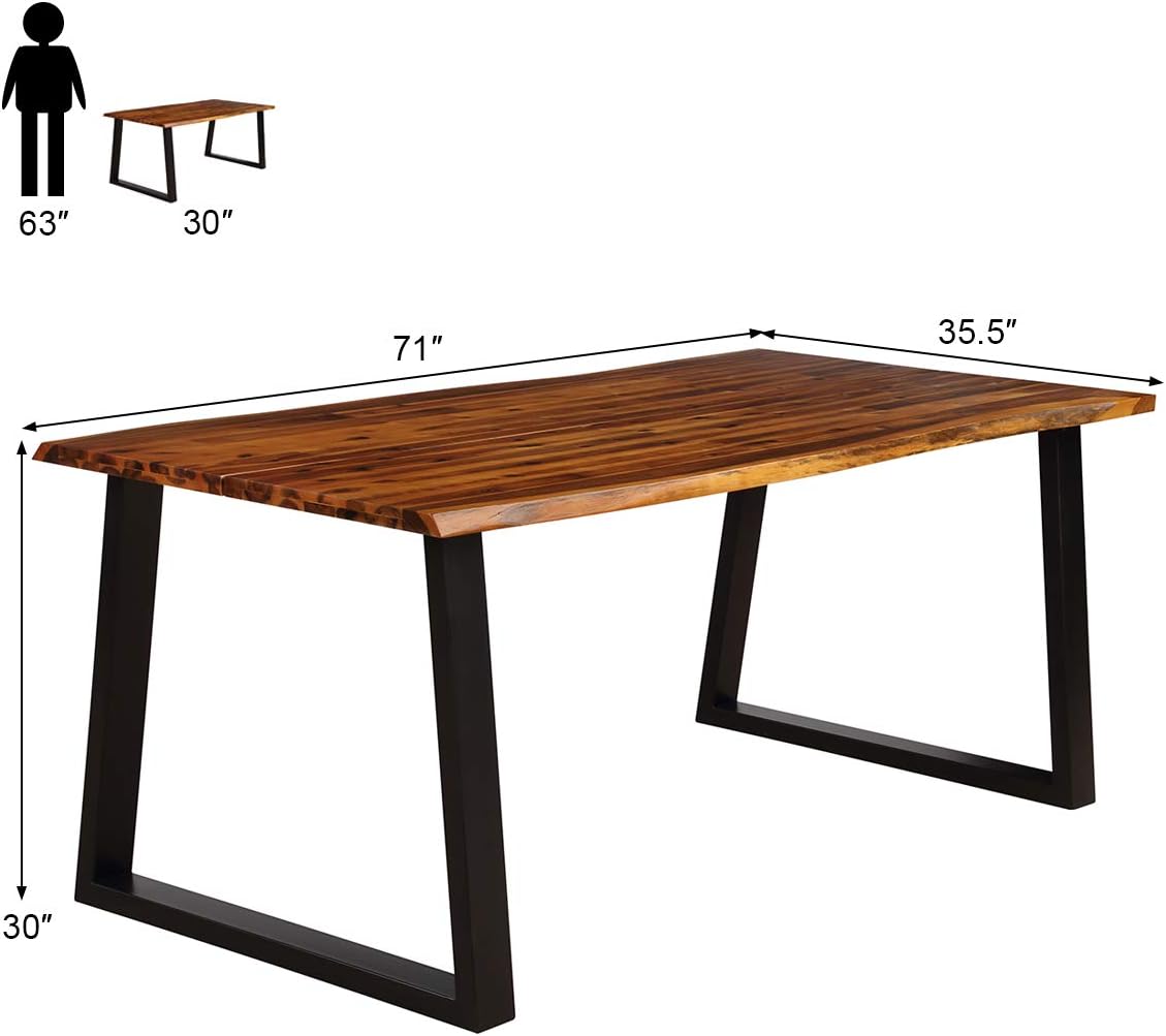 Rectangular Acacia Wood Outdoor Dining Table