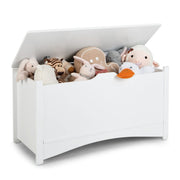 36-Inch Wooden Toy Storage Box with Safety Hinges