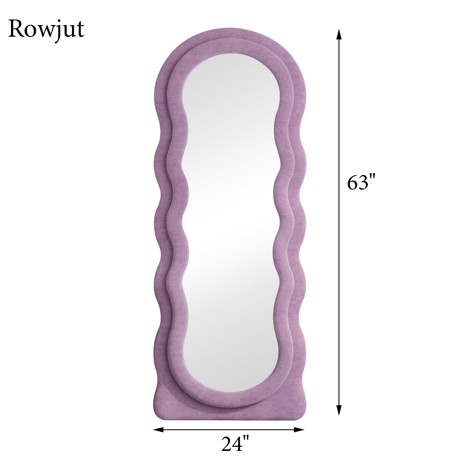 Wavy Full Length Mirror 63x24