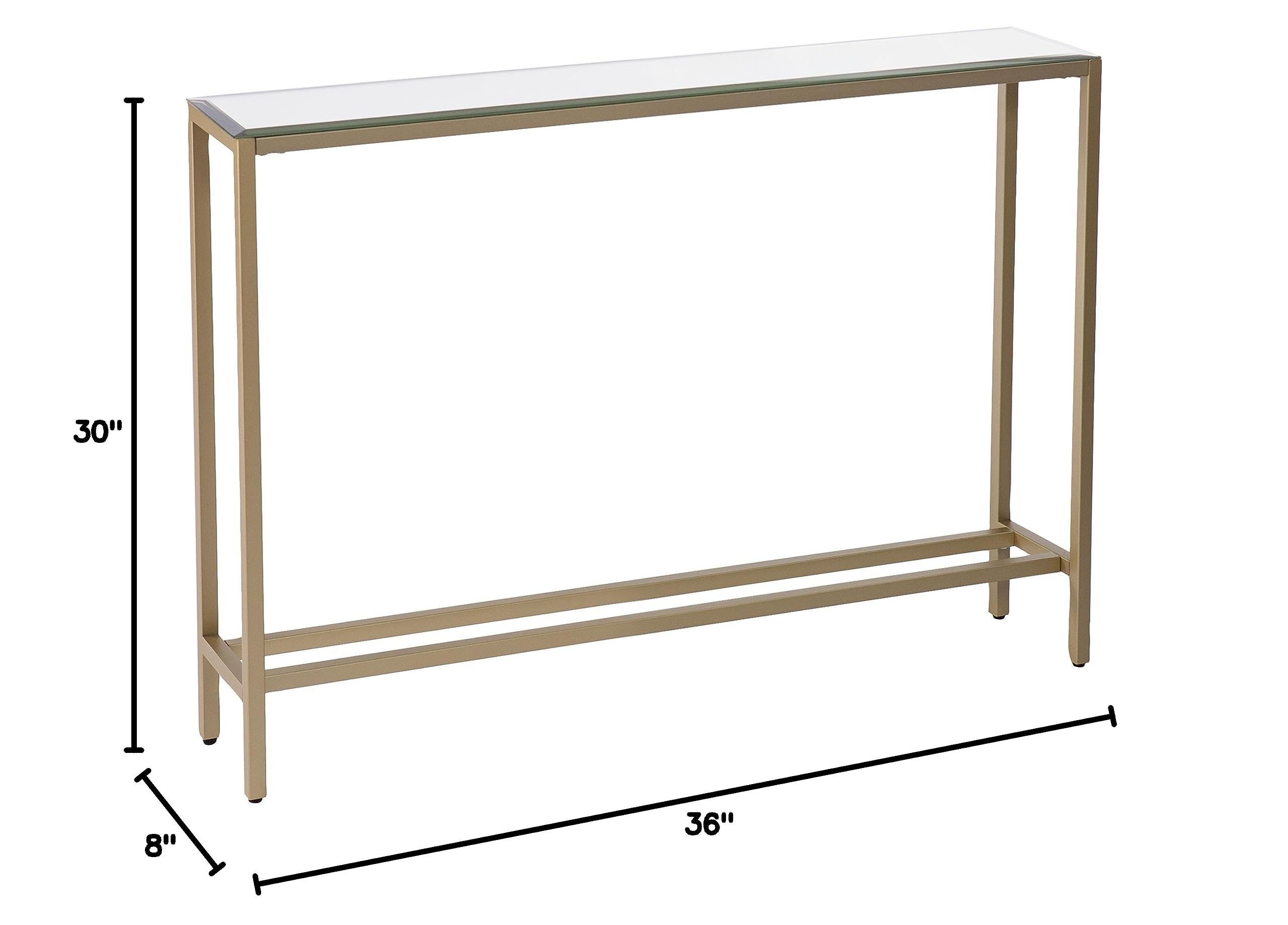 Darrin Narrow Console Table 36" Metallic Gold