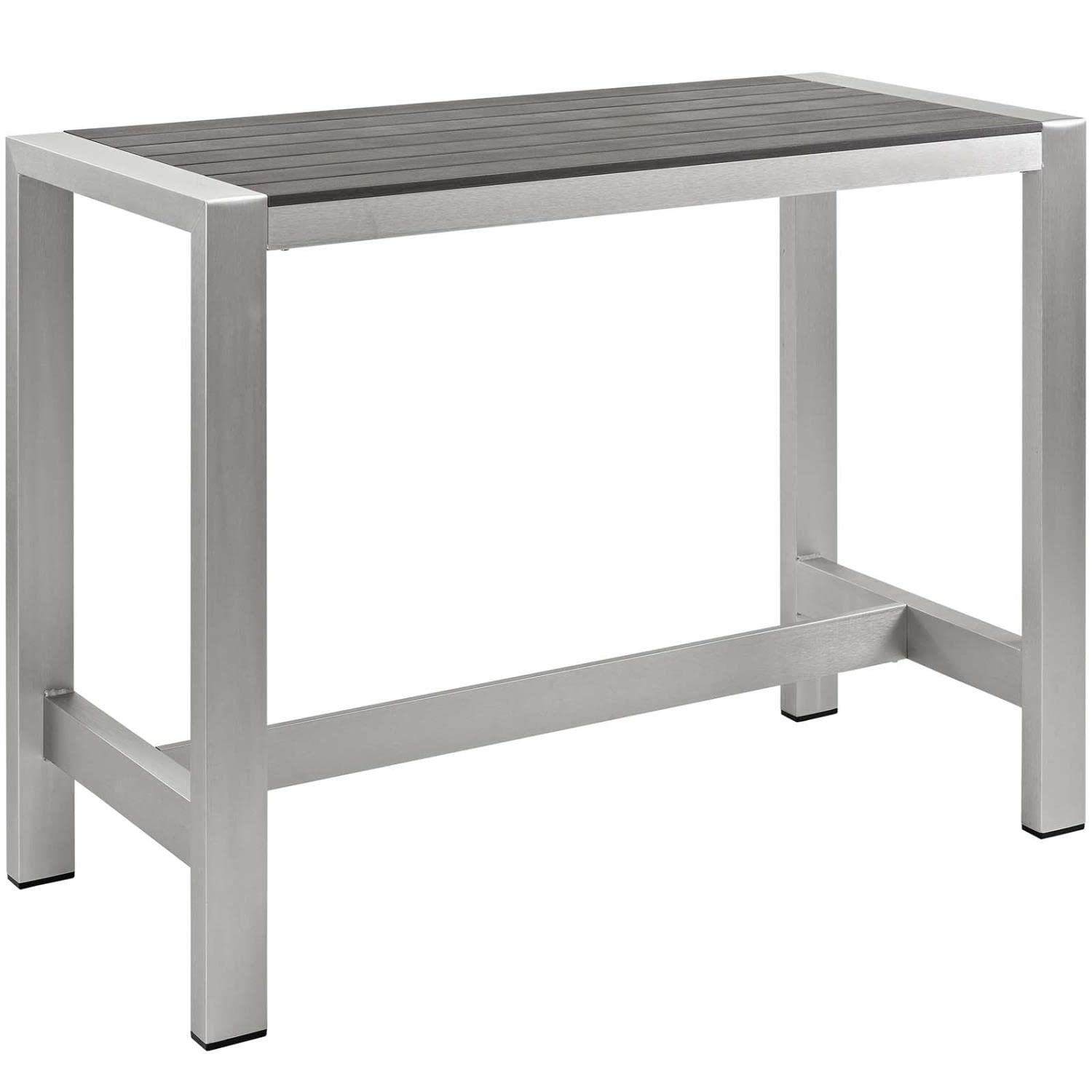 5-Piece Aluminum Outdoor Patio Pub Set with Bar Stools