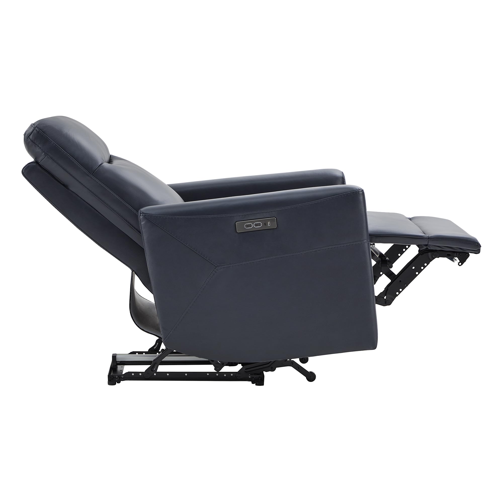 Genuine Leather Power Recliner Chair with Headrest