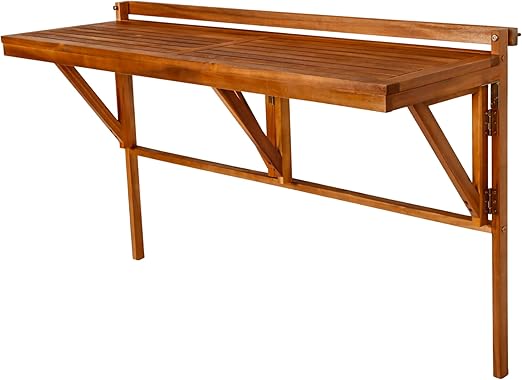 Folding Balcony Table Acacia Wood