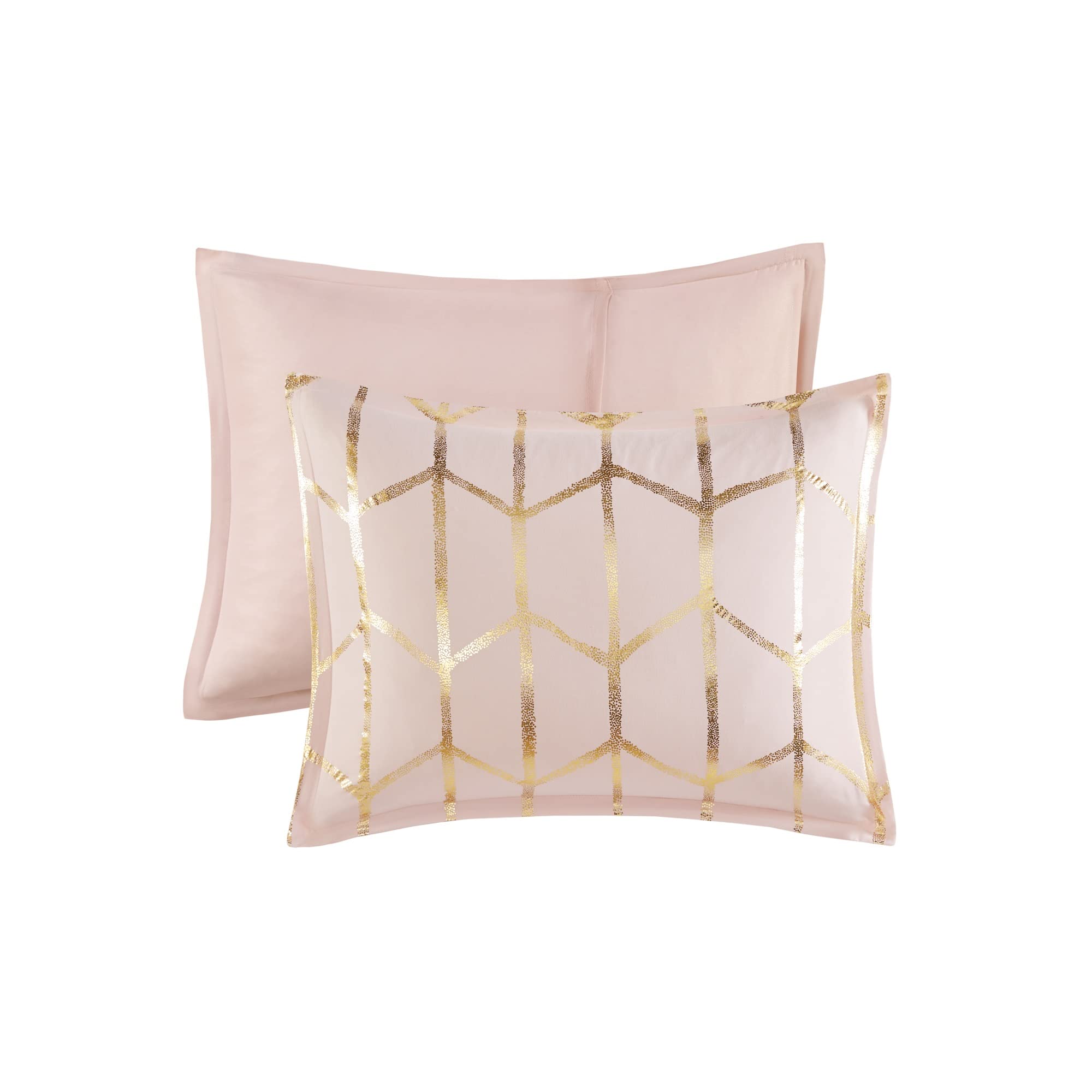 Geometric Metallic Comforter Set Full/Queen