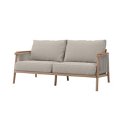 Modern All-Weather Aluminum Outdoor Patio Loveseat