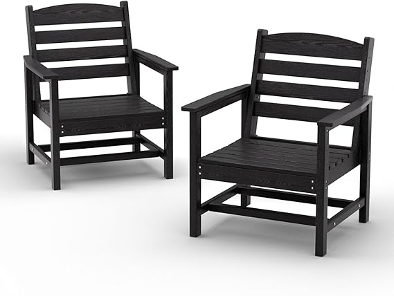 7-Piece HDPE Patio Dining Set for 6 with Umbrella Hole