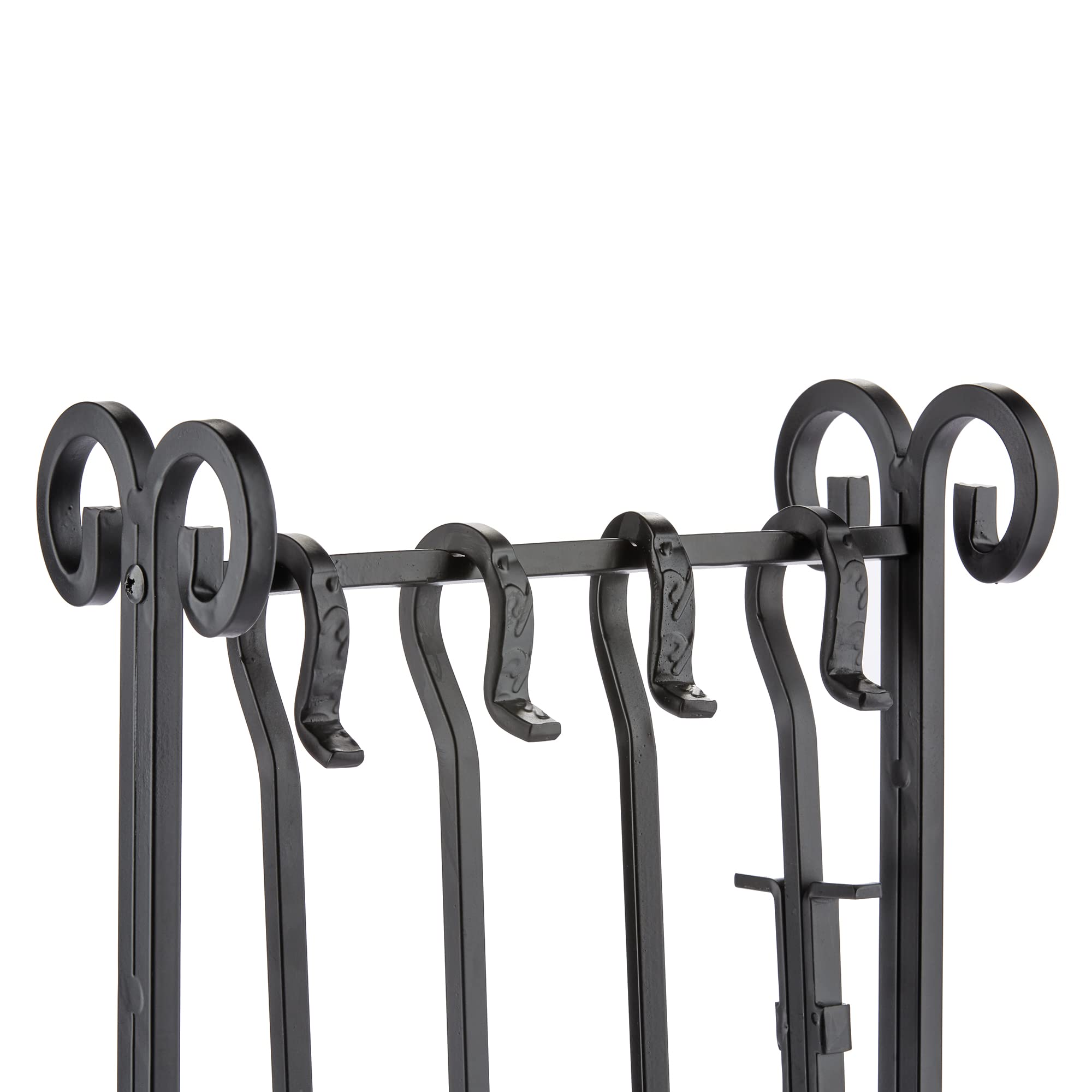 5-Piece Black Fireplace Tool Set