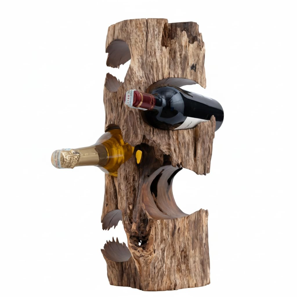 Solid Wood Wine Rack for 6 Bottles