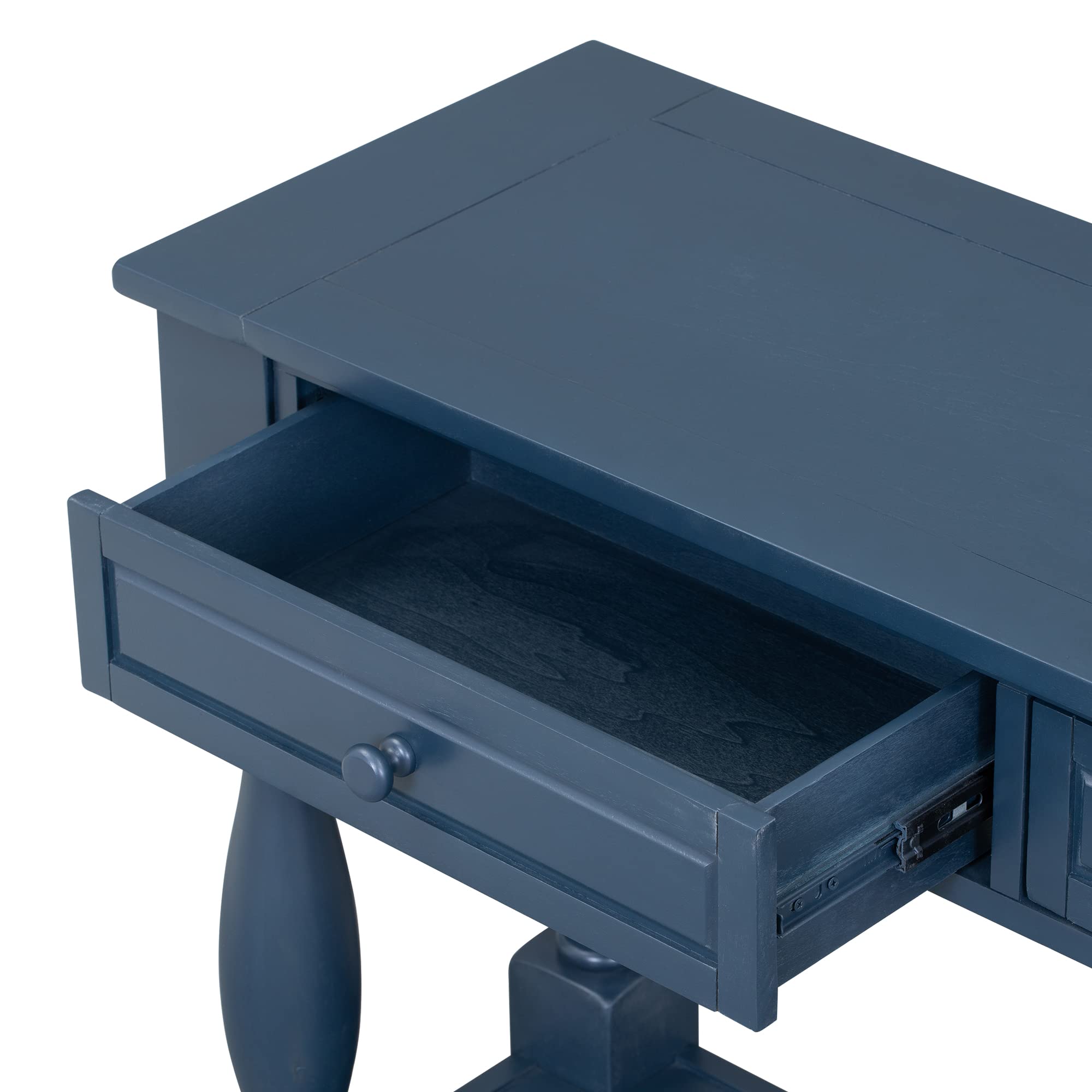 64" Console Table with 3 Drawers and Shelf