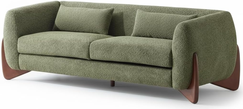 Almab 82-Inch Boucle Upholstered 3-Seater Sofa