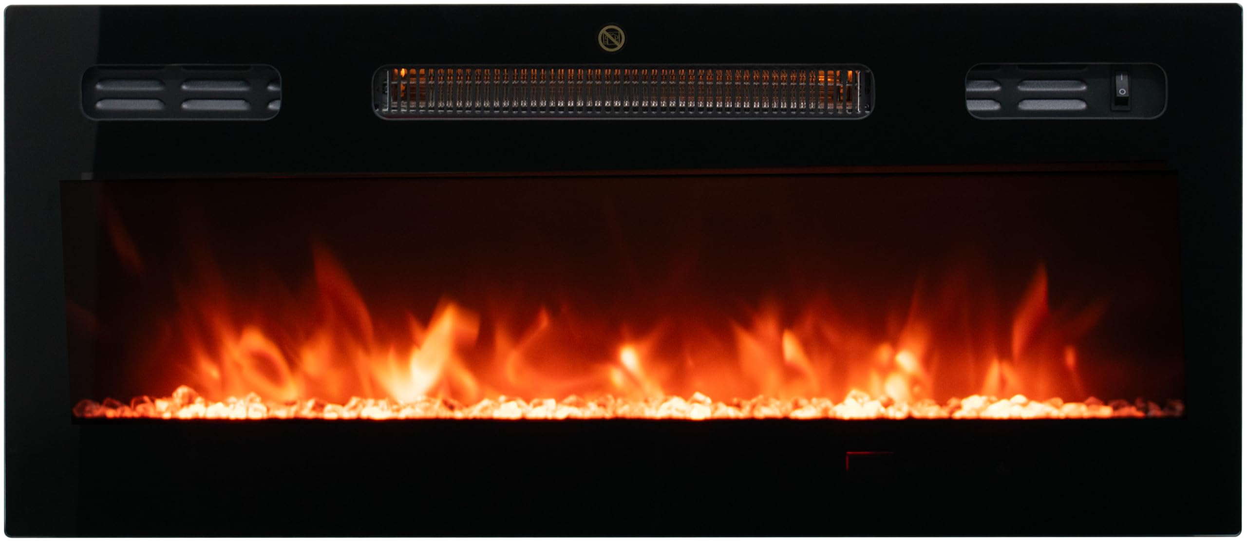 30 Inch Electric Fireplace Wall Mounted with Remote Control