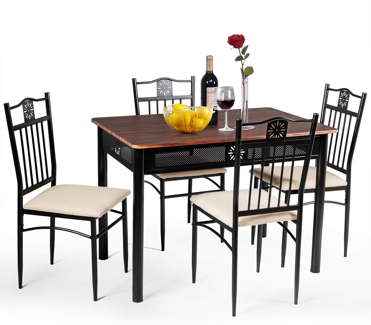 5 Piece Dining Table and Chairs Set