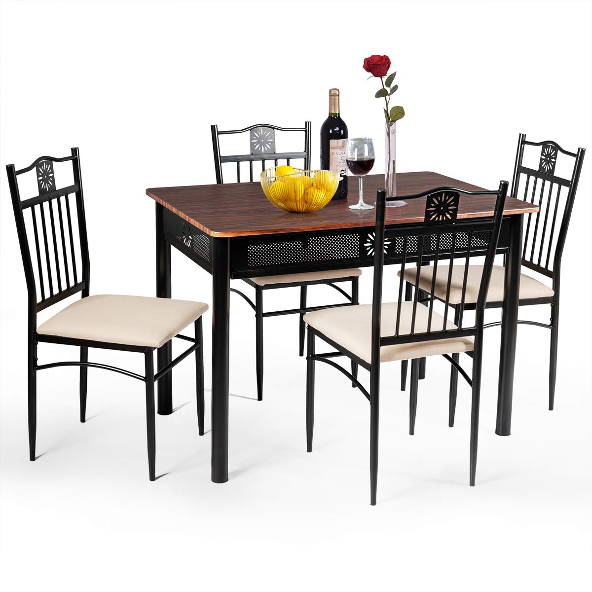 5 Piece Dining Table and Chairs Set