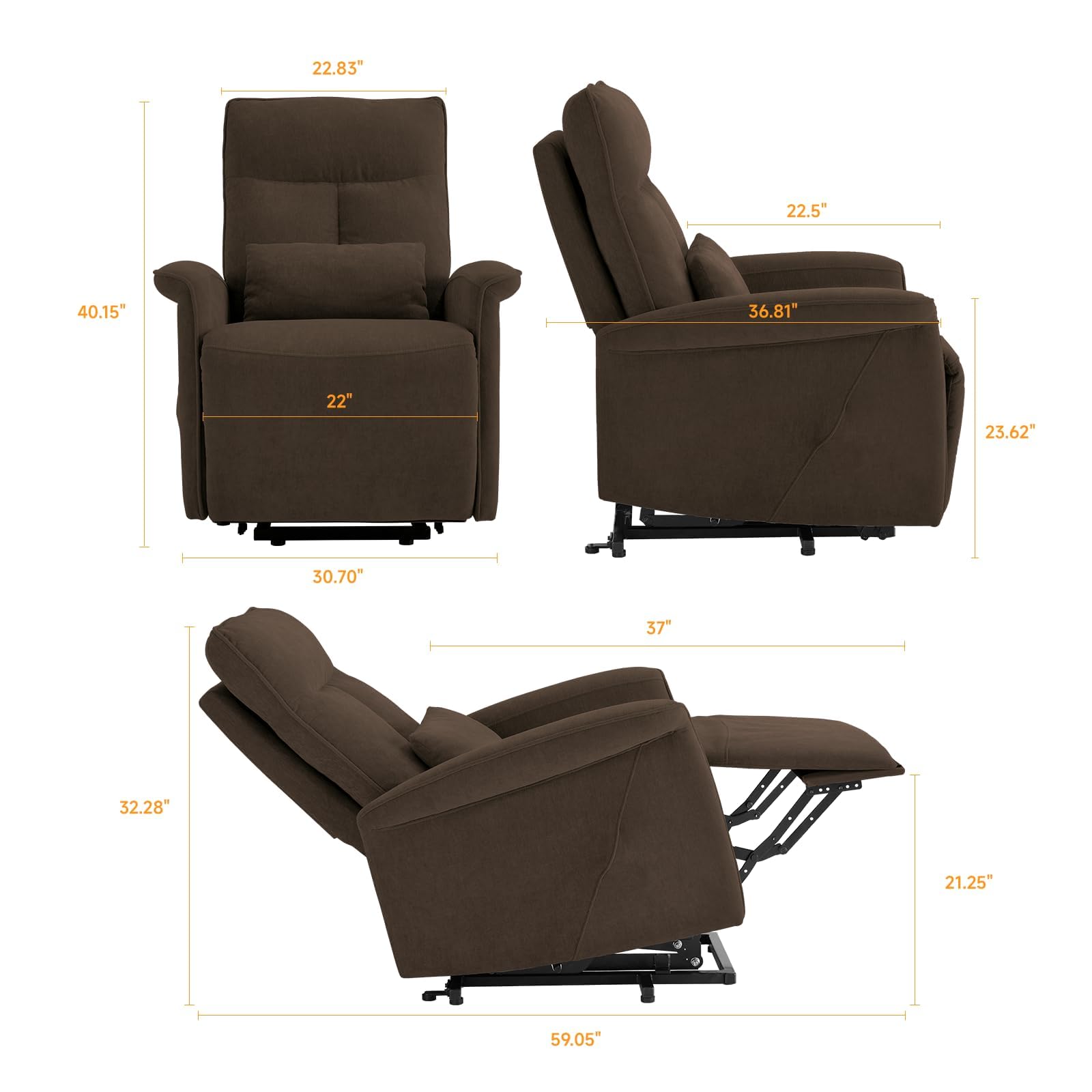 Power Lift Recliner Chair with Massage and Heating