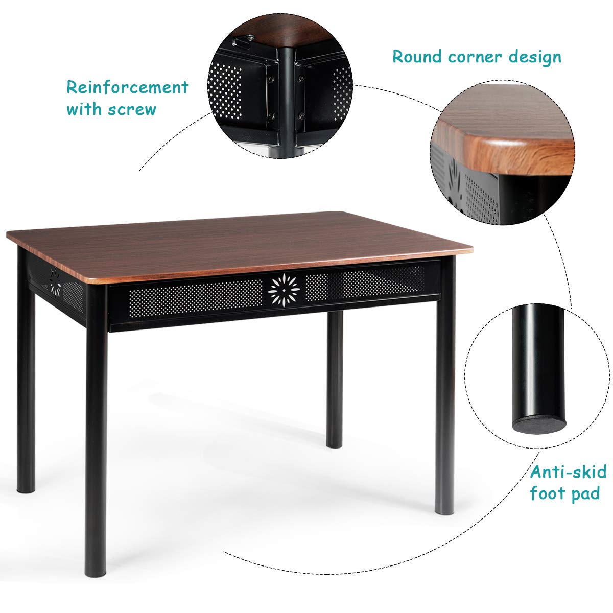 5 Piece Dining Table and Chairs Set