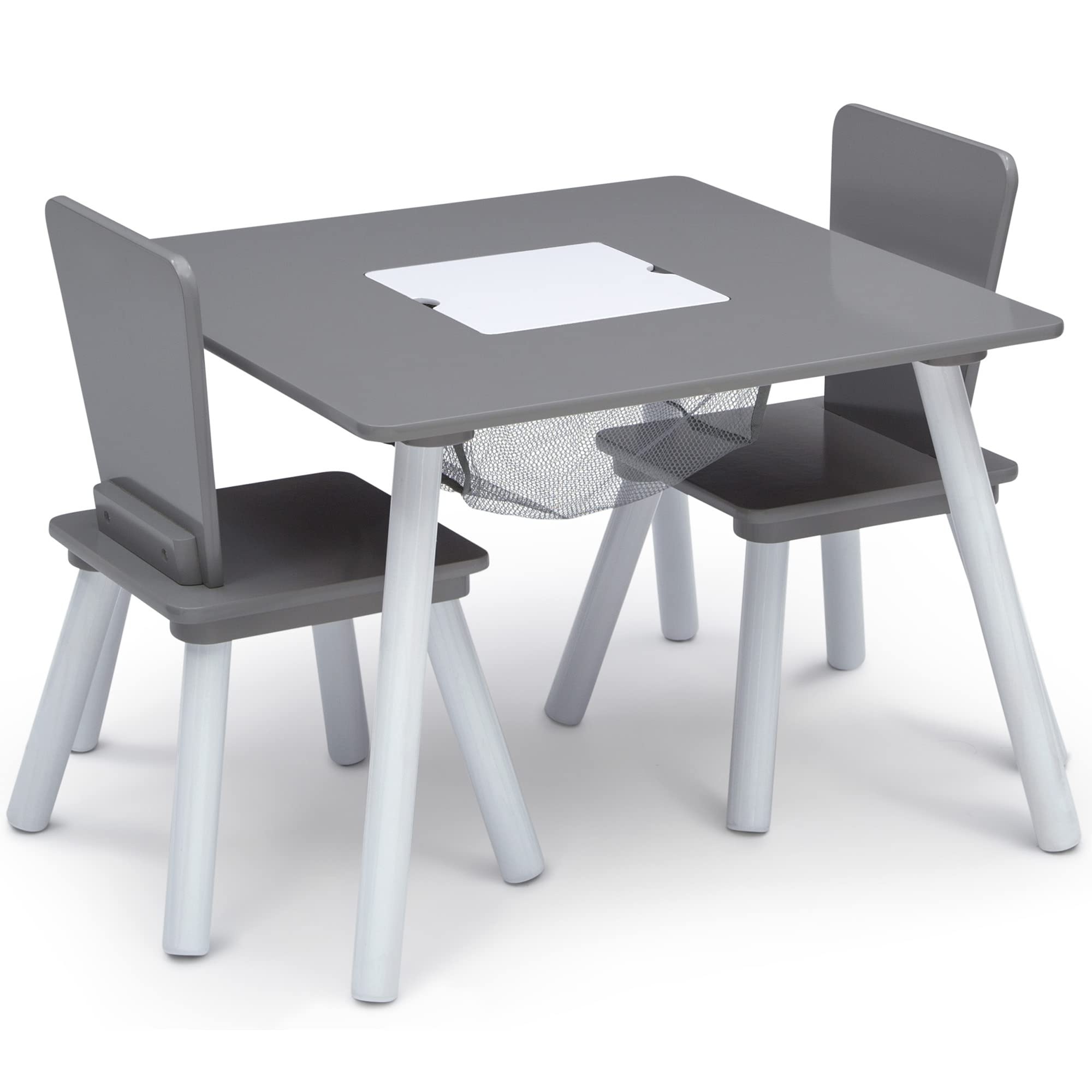 4-Piece Toddler Playroom Set with Table, Chairs & Toy Organizer