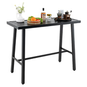 Outdoor Bar Table Rectangular Counter Height