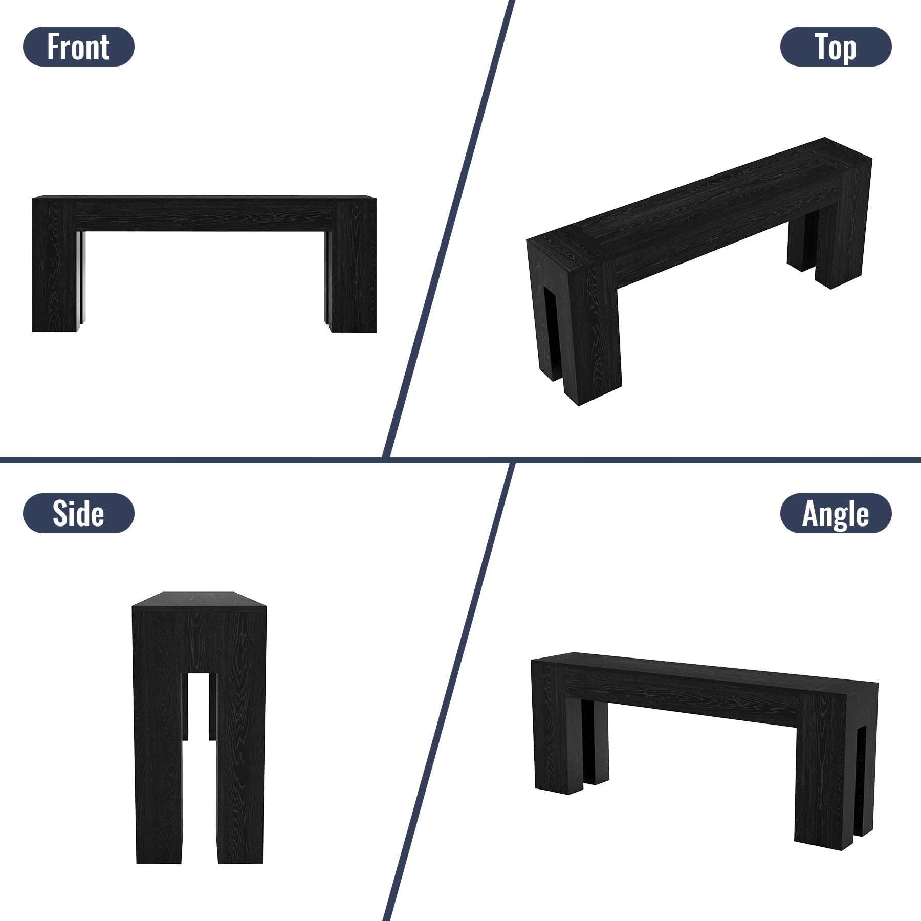 79-Inch Farmhouse Console Table