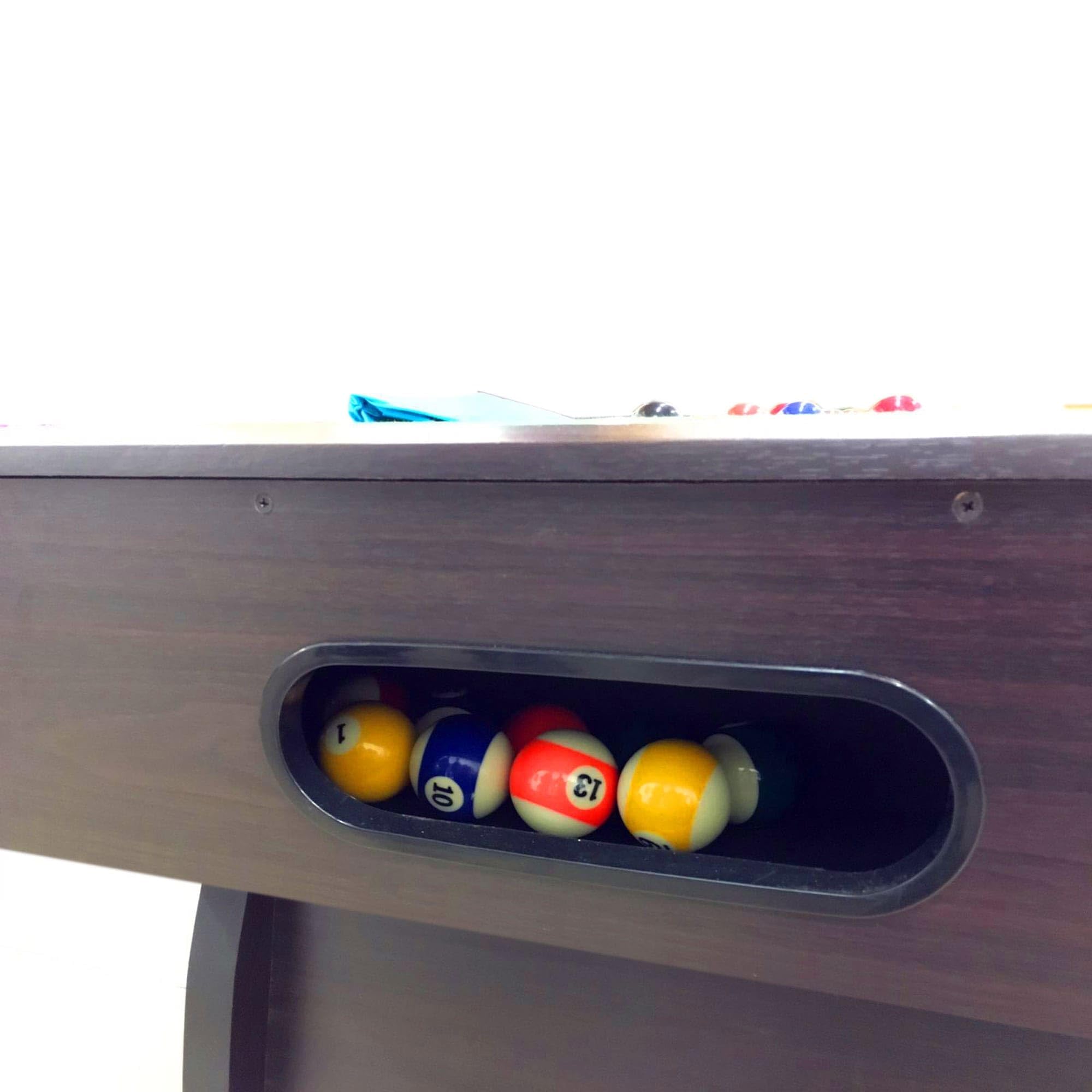 7 Foot Pool Table with Ball Return and Accessories