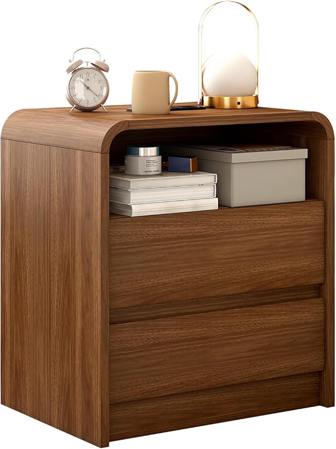Modern Nightstand with Charging Station