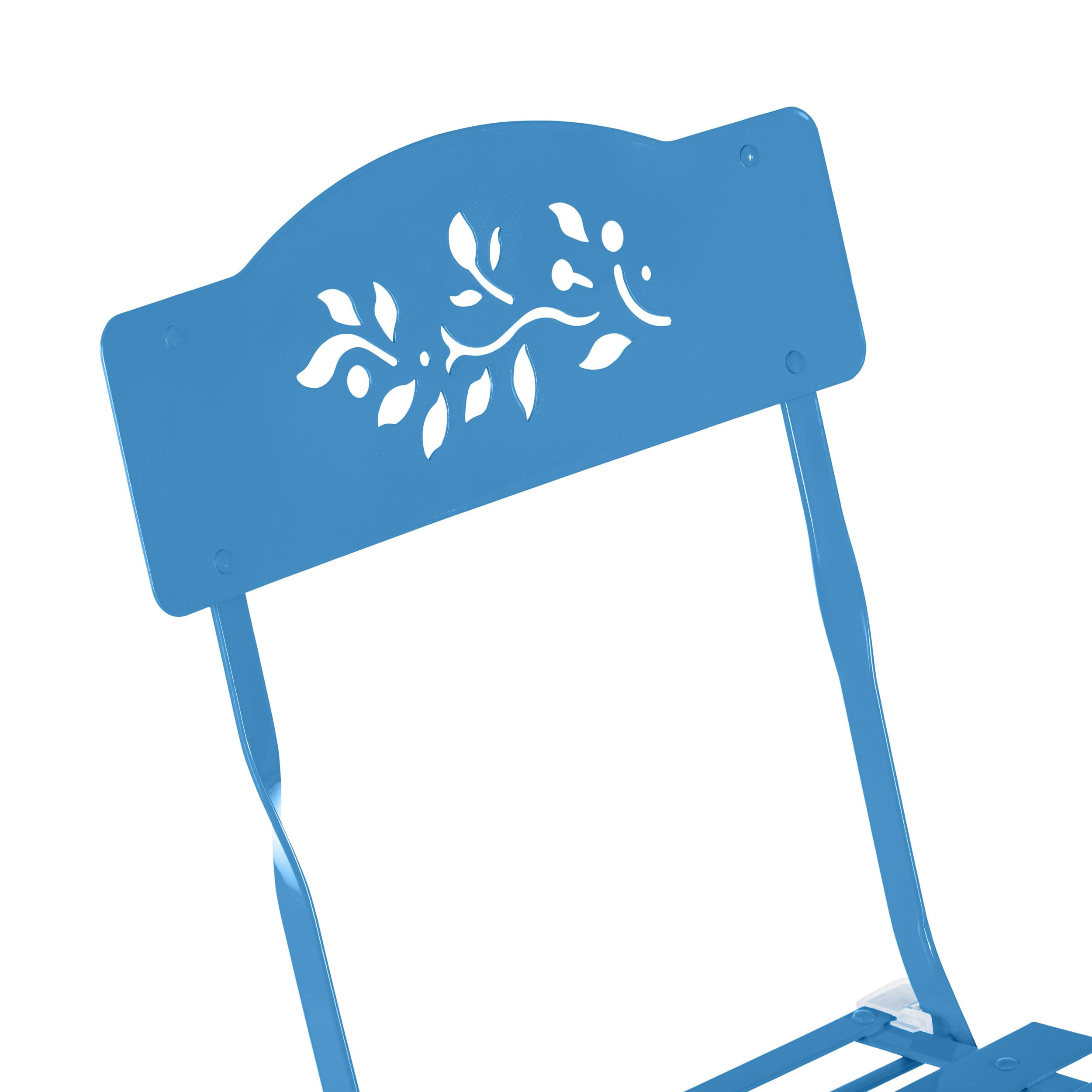 3-Piece Folding Bistro Set with Table and 2 Chairs