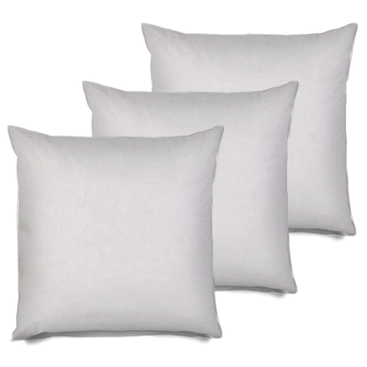 26x26 Inch Throw Pillow Inserts - 3 Pack