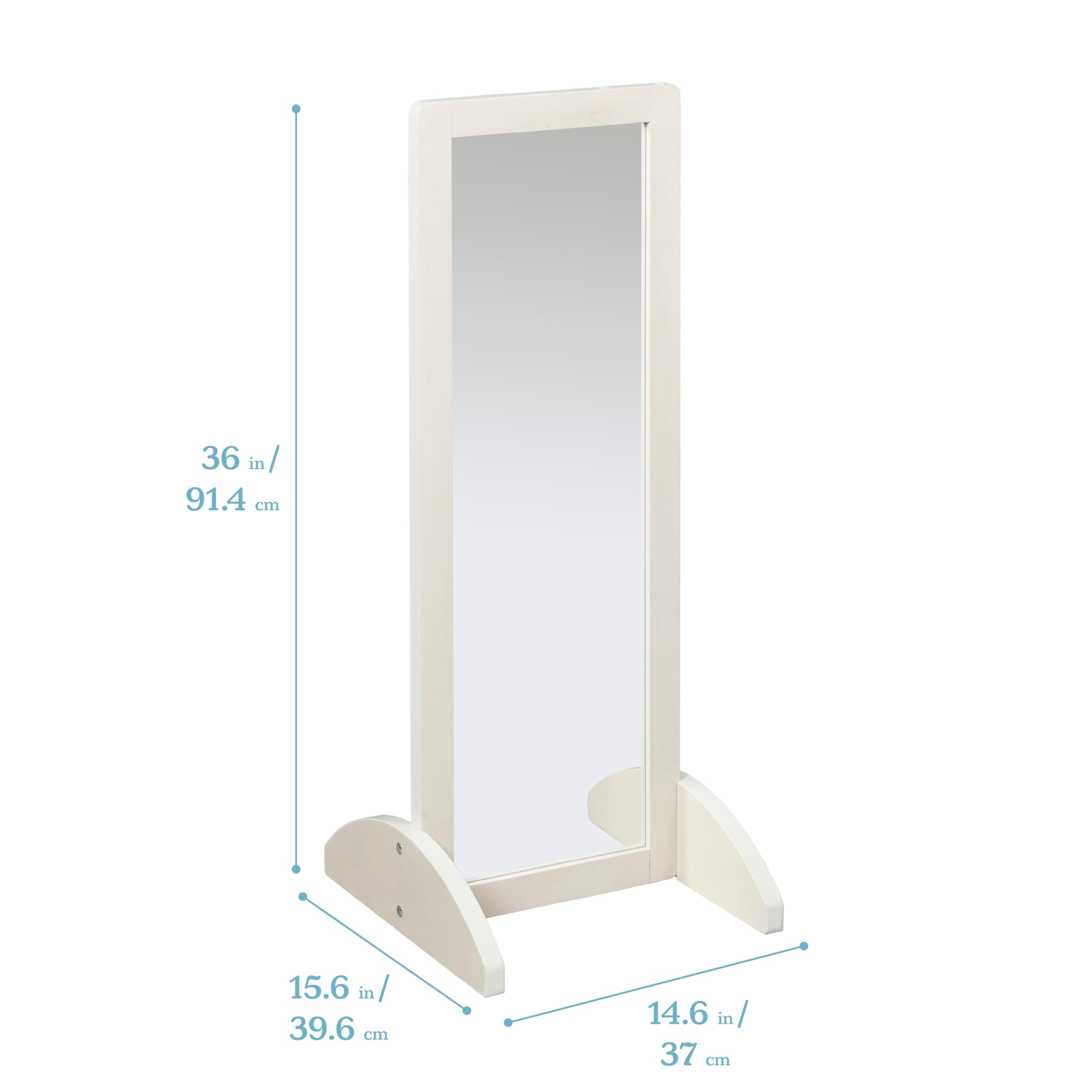 Bi-Directional Floor Mirror for Kids