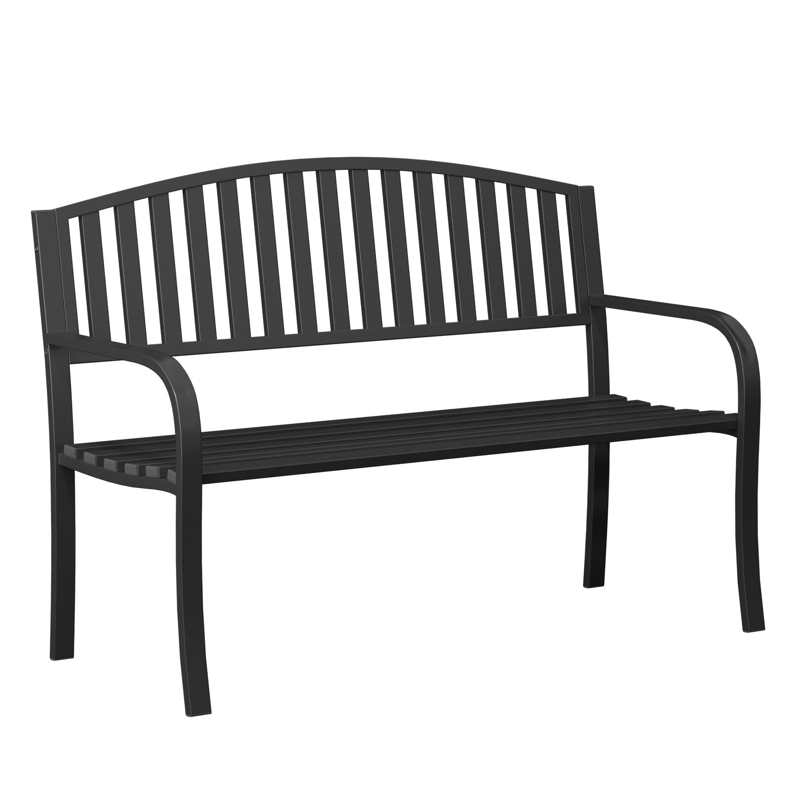 50" Heavy-Duty Metal Outdoor Bench