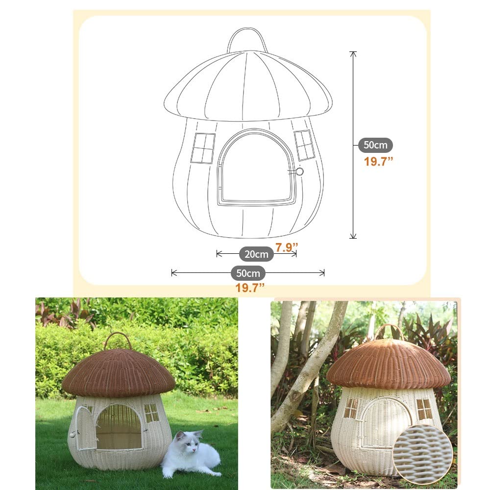 Rattan Cat Bed House