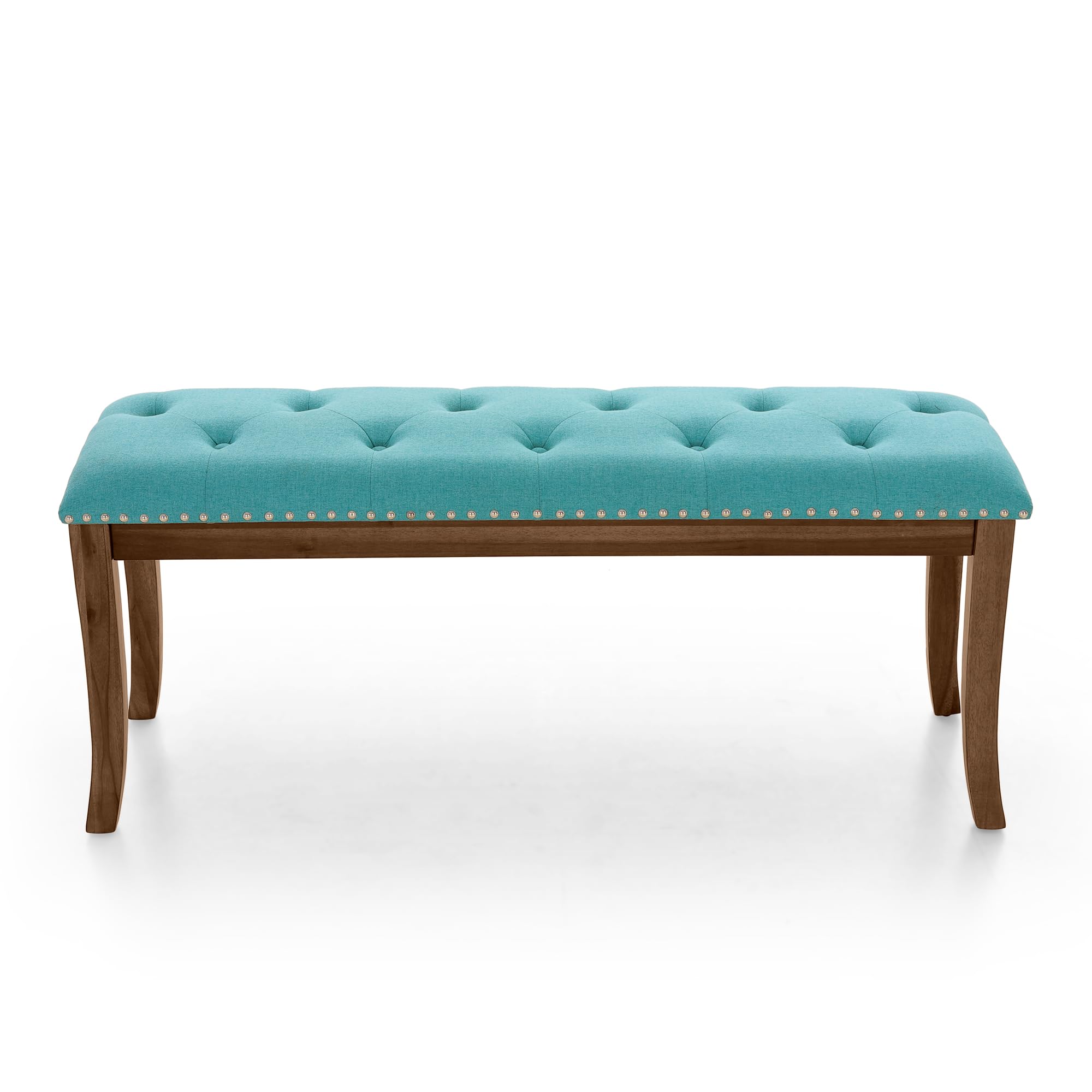 44" Upholstered Dining Bench with Button-Tufted Design