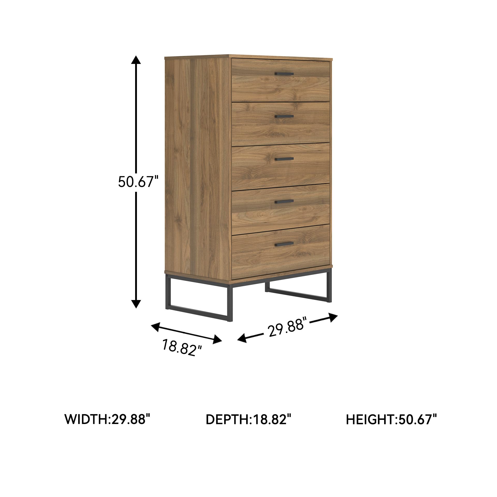 5-Drawer Chest of Drawers
