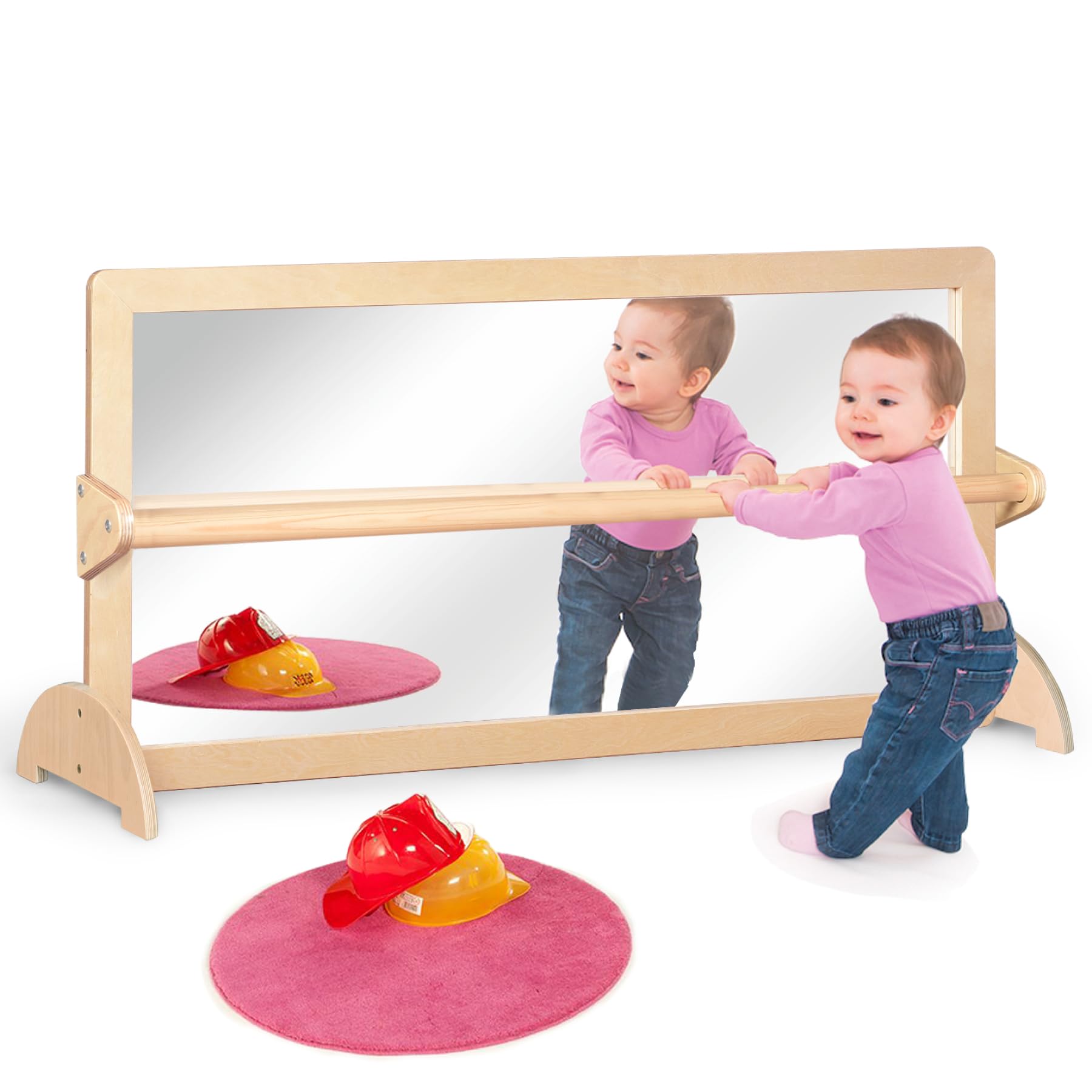 Montessori Mirror with Pull-Up Bar