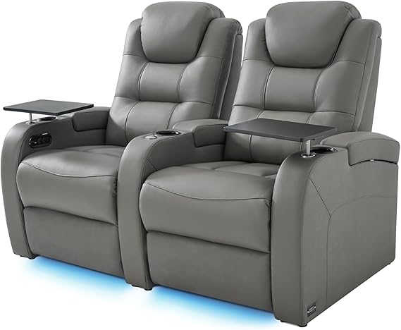 4-Seat Power Reclining Home Theater Sectional