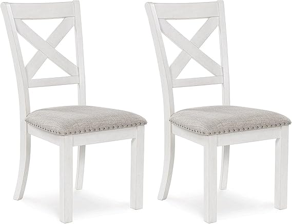 Upholstered Dining Chair Set of 2 Gray