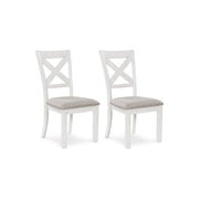 Upholstered Dining Chair with Nailhead Trim, Set of 2
