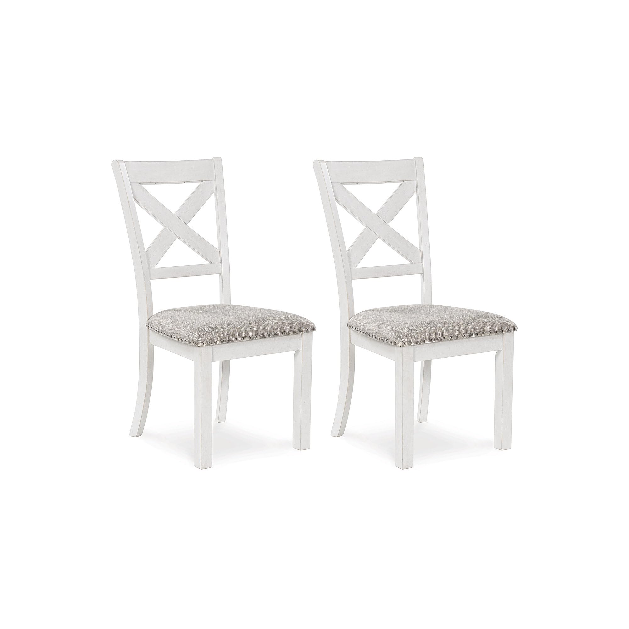 Upholstered Dining Chair with Nailhead Trim, Set of 2