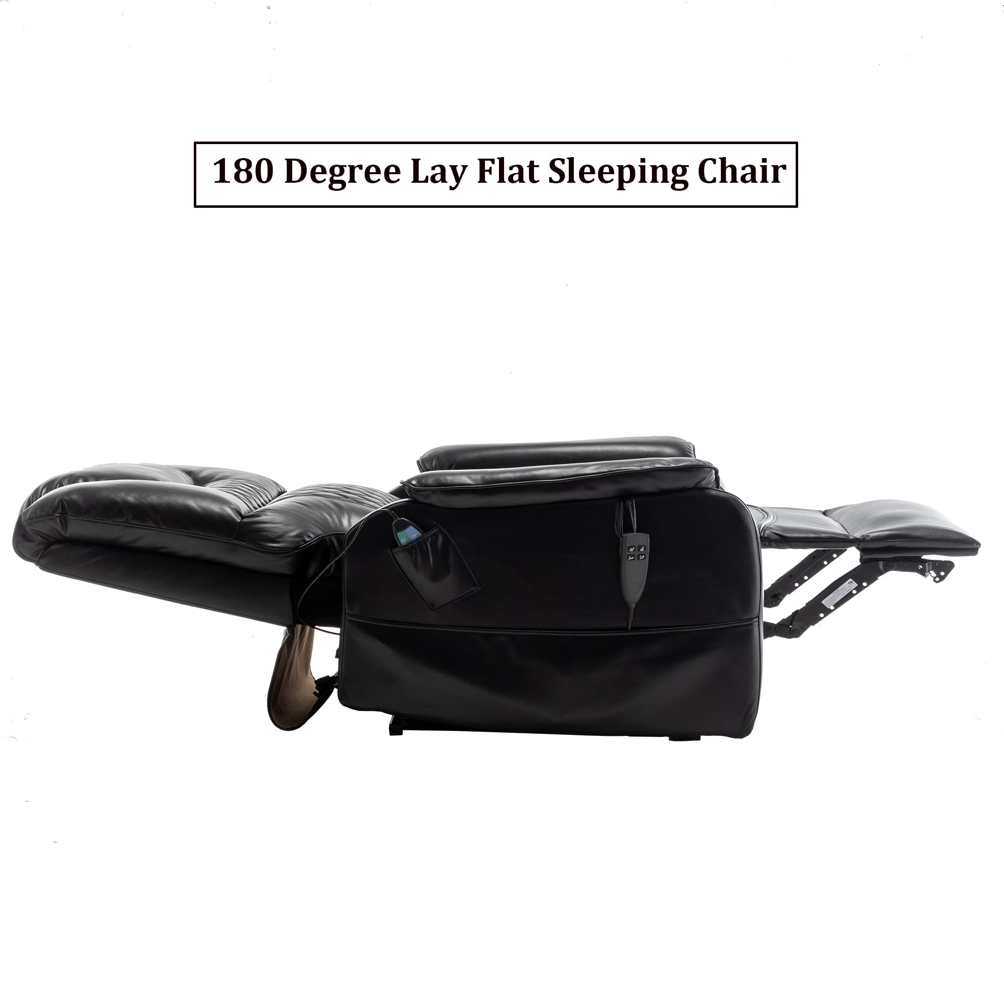 Dual Motor Lift Chair with Massage and Heat - 400lbs Capacity