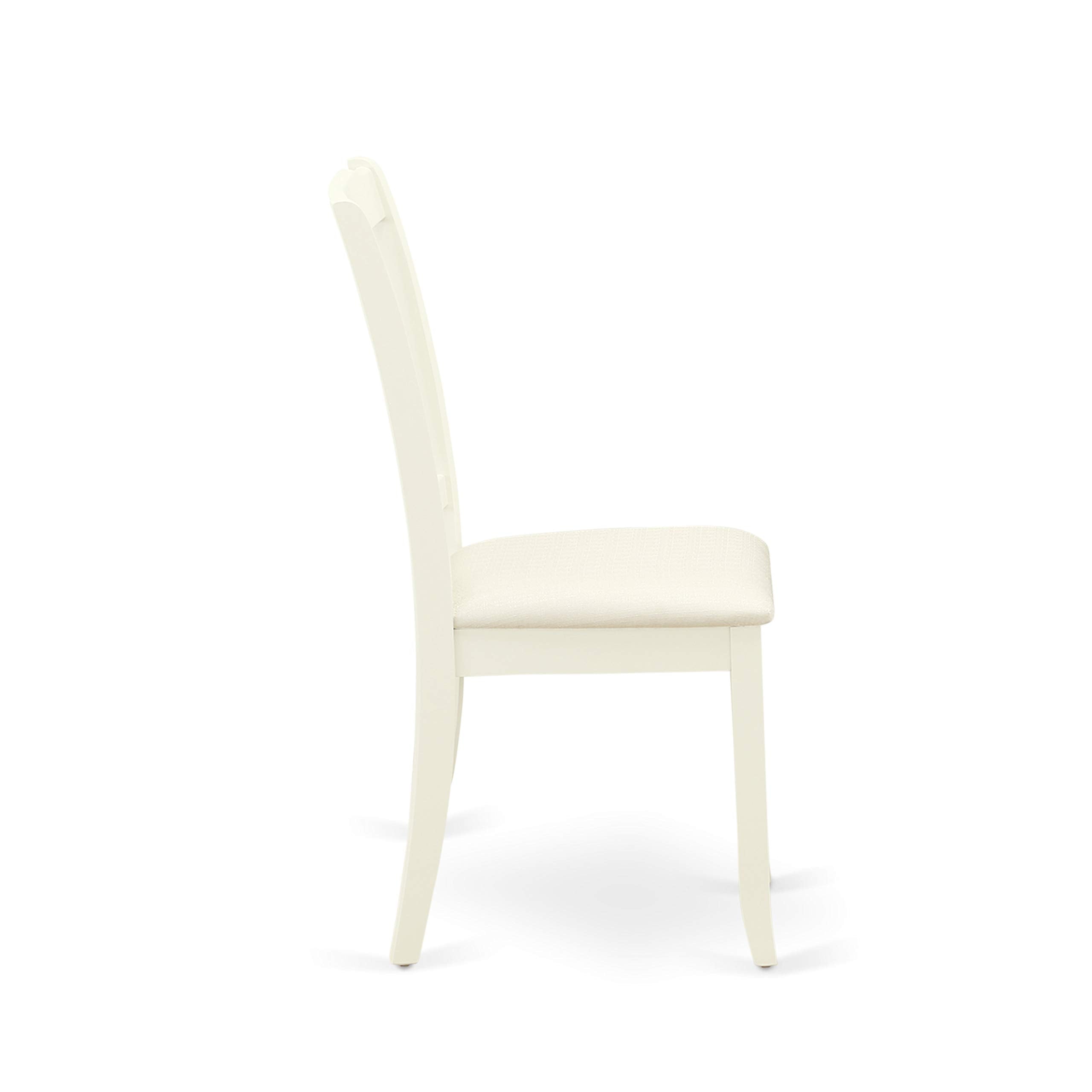 3 Piece Round Dining Table Set with Upholstered Chairs
