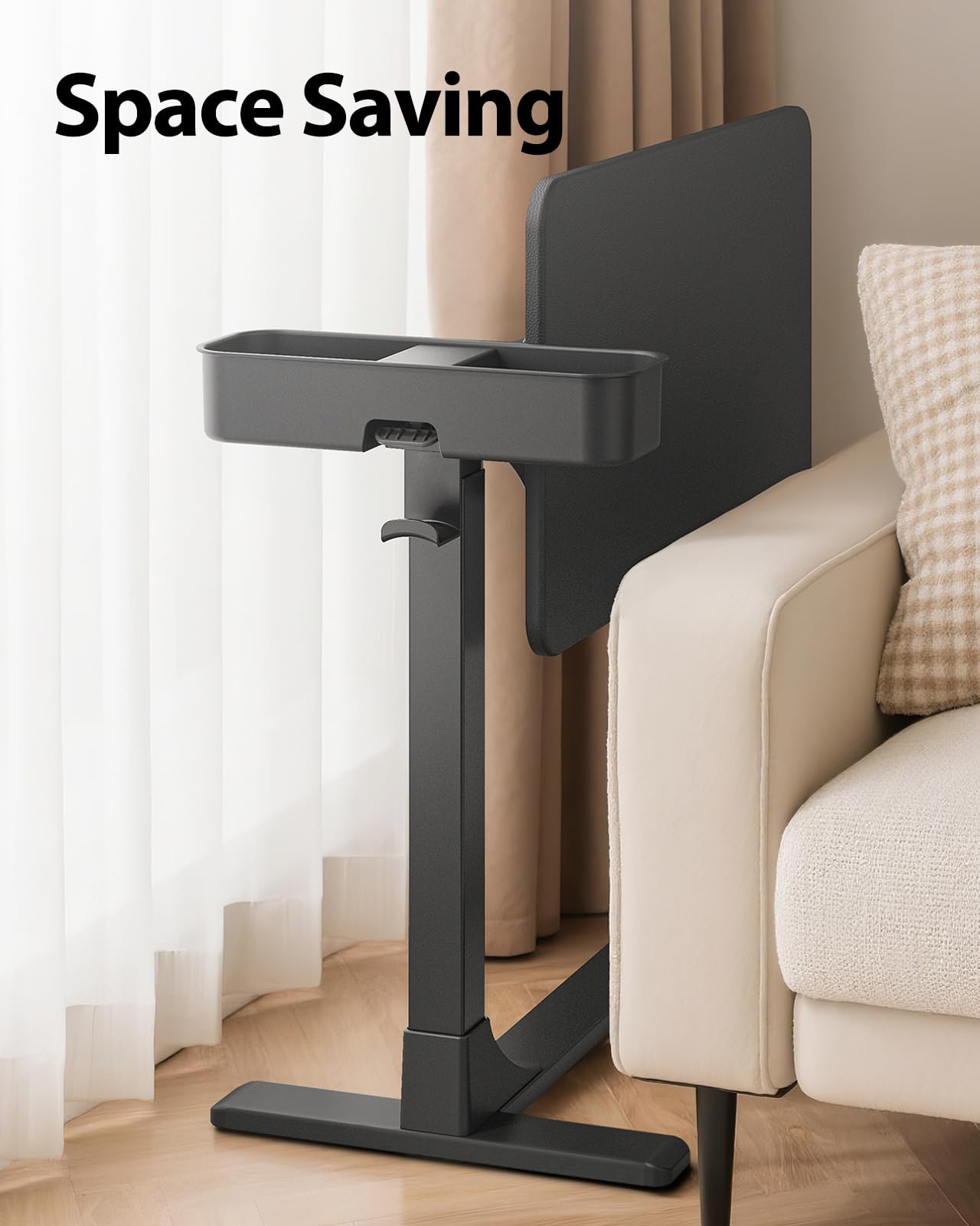 Magnetic Overbed Table with Wheels