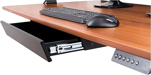 Under-Desk Lockable Drawer with Padded Shelf