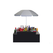 Portable Bartenders & Caterers Table with Folding Side Trays