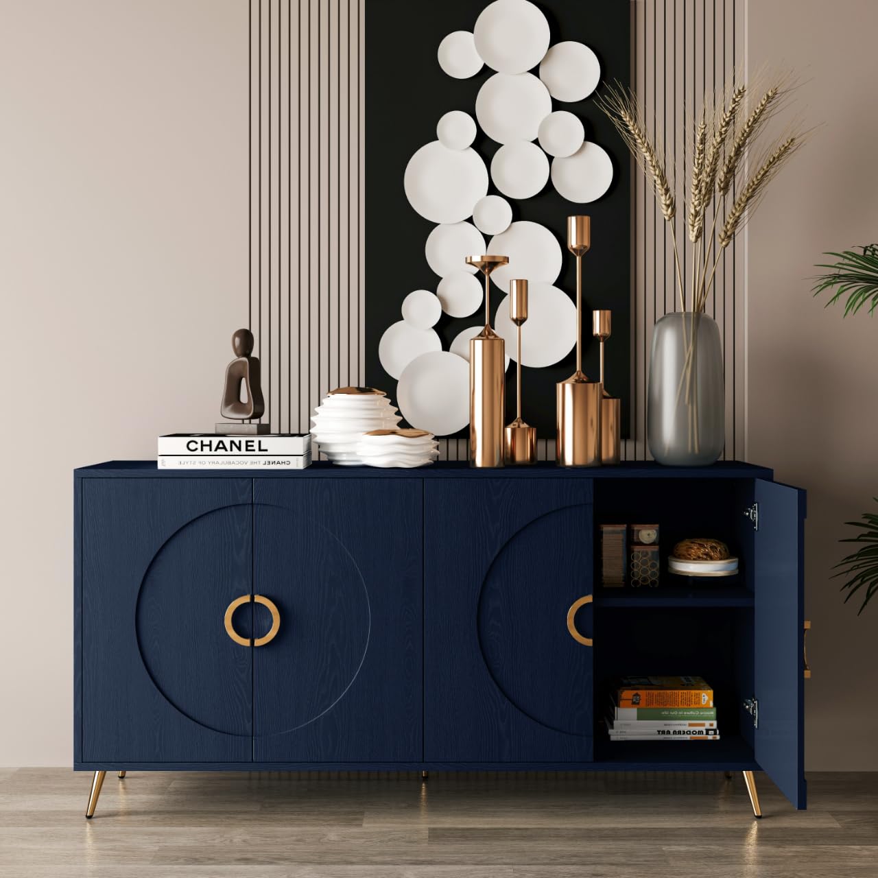 Modern Large Sideboard with 4 Doors