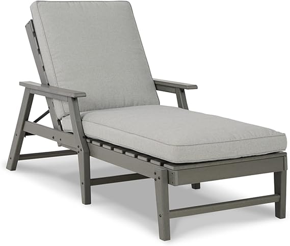 Outdoor Patio Sofa with All-Weather Cushion and 2 Throw Pillows